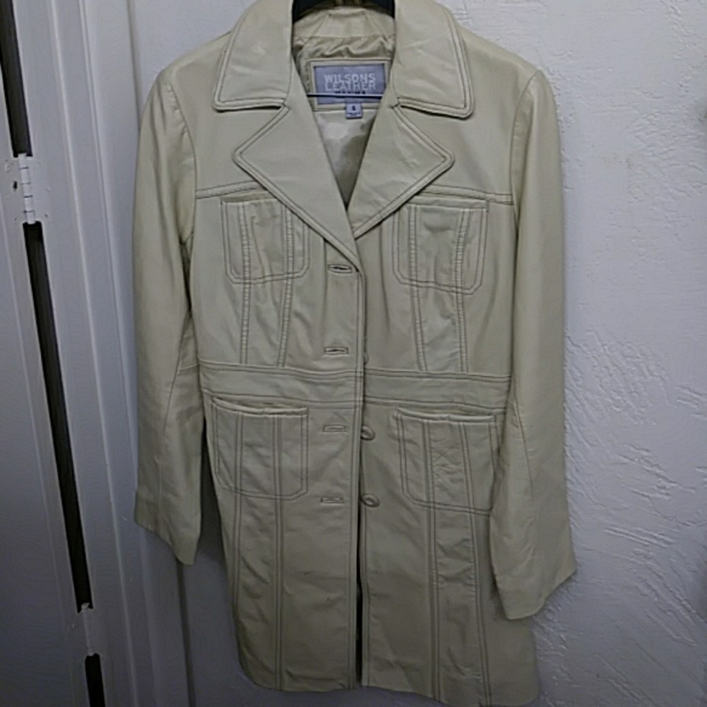 Leather coat
